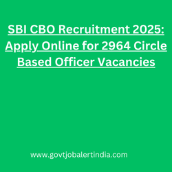 SBI CBO Recruitment 2025